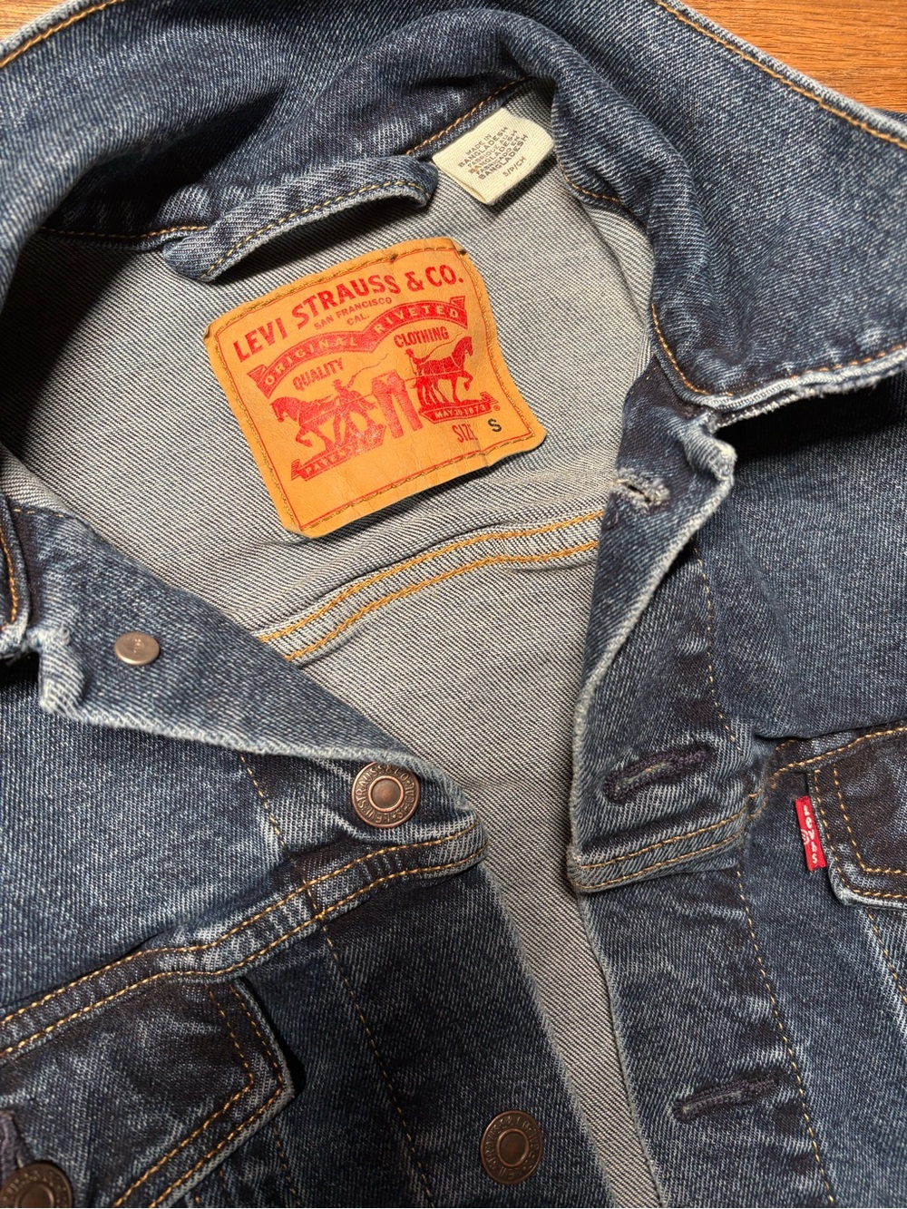 Levi's Men's Indigo Blue Denim Jacket - Picture 3 of 5